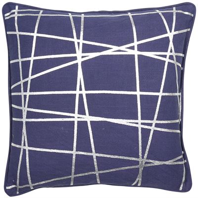 Malini Lazer Navy Cushion