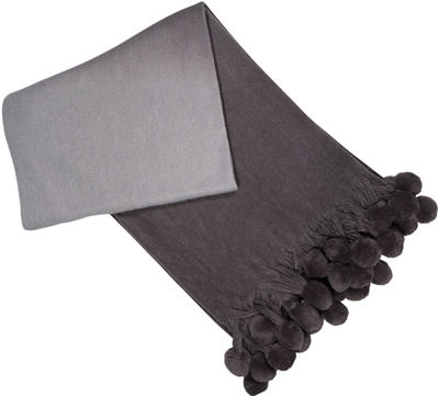 Malini Vienna Grey Throw