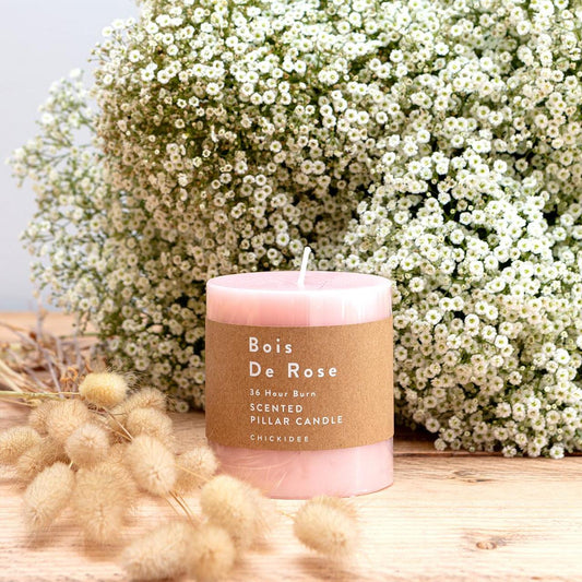 Bois De Rose Pillar Candle S