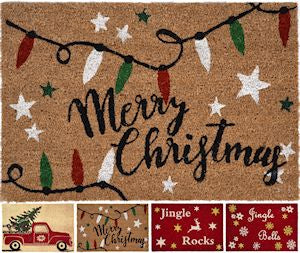 Festive Doormat 4 Assorted 60cm