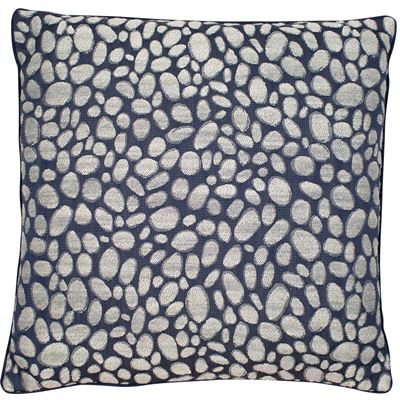 Malini Pebbles Navy Cushion