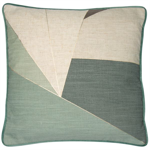 Malini Shatter Green Cushion