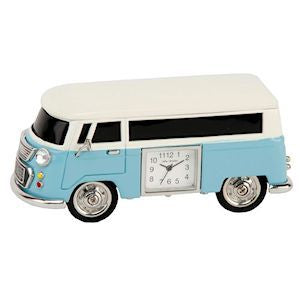 Miniature Clock - Blue Camper Van