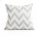 Geometric Zig Zag Grey Cushion