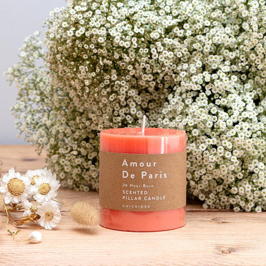 Amour De Paris Pillar Candle Small